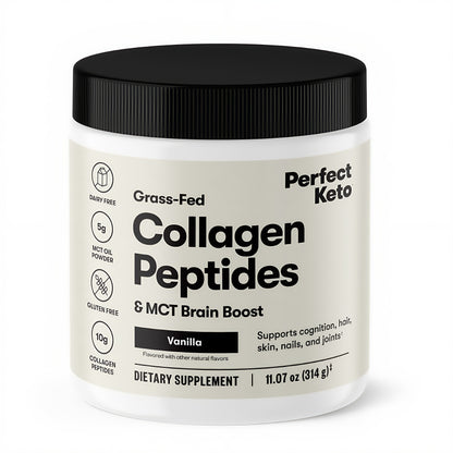 Perfect Keto Collagen Peptides Protein Powder Vanilla Taste