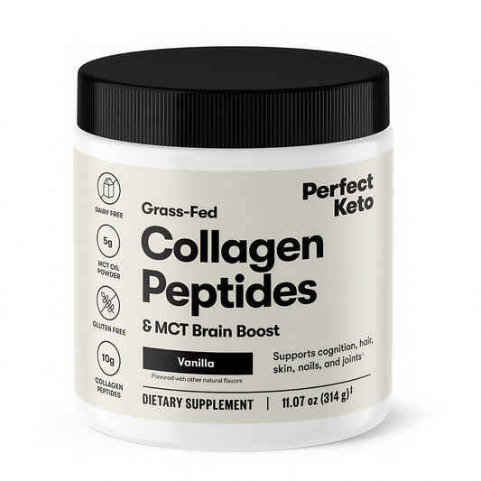 Perfect Keto Collagen Peptides Protein Powder Vanilla Taste