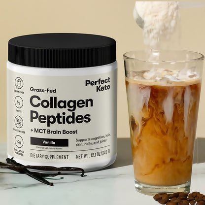 Perfect Keto Collagen Peptides Protein Powder Vanilla Taste