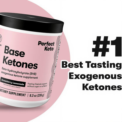 Perfect Keto Exogenous Ketones Powder Strawberry Lemonade Taste